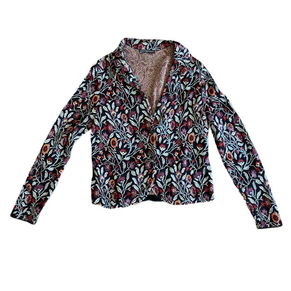 Peruvian Connection Kashmiri Knit Jacket Blazer Large - Picture 2 of 8